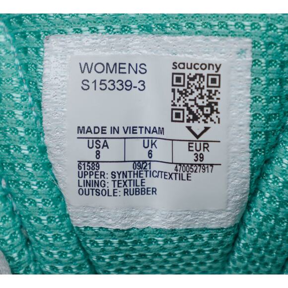 Saucony Cohesion 10 Gray Green Running Shoes Sneakers Womens Size 8 - Picture 7 of 16